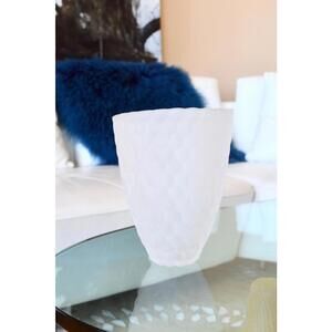 Orrefors Frosted Raspberry Vase